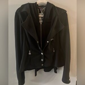 Beyoncé Dereon Jacket Black Stretch Rhinestones Size L   70